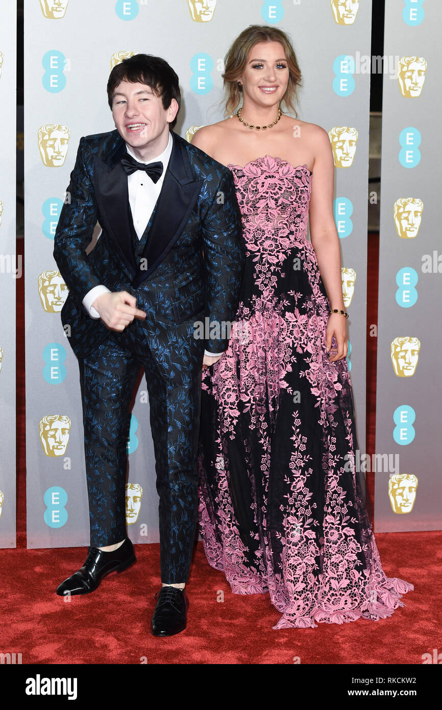 London, UK. 10th Feb, 2019. LONDON, UK. February 10, 2019: Barry Keoghan arriving for the BAFTA Film Awards 2019 at the Royal Albert Hall, London. Picture: Steve Vas/Featureflash Credit: Paul Smith/Alamy Live News Stock Photo