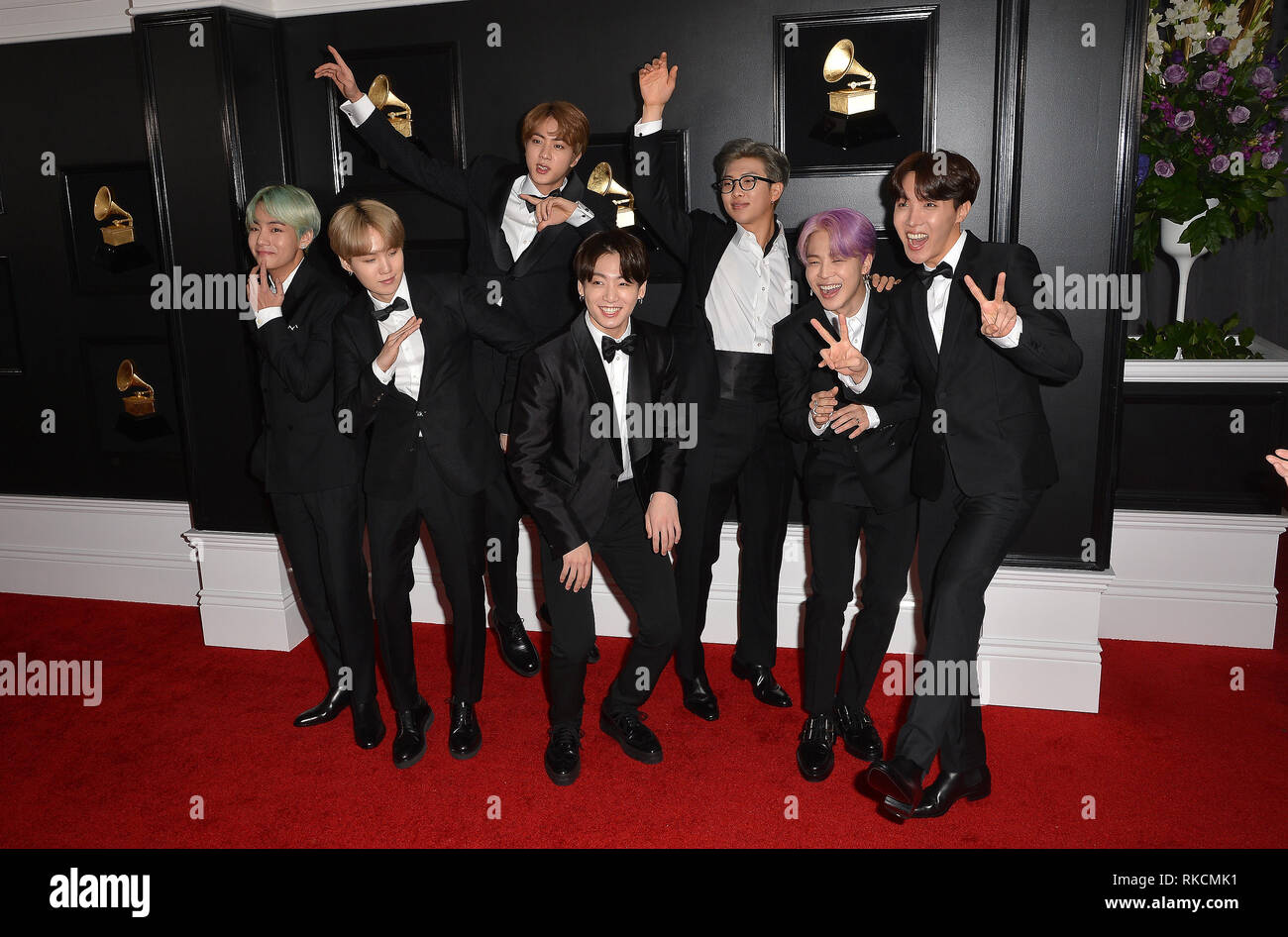 What BTS's V, RM, Suga, Jimin, Jungkook, Jin, and J-Hope Wore on Grammys  2019 Red Carpet