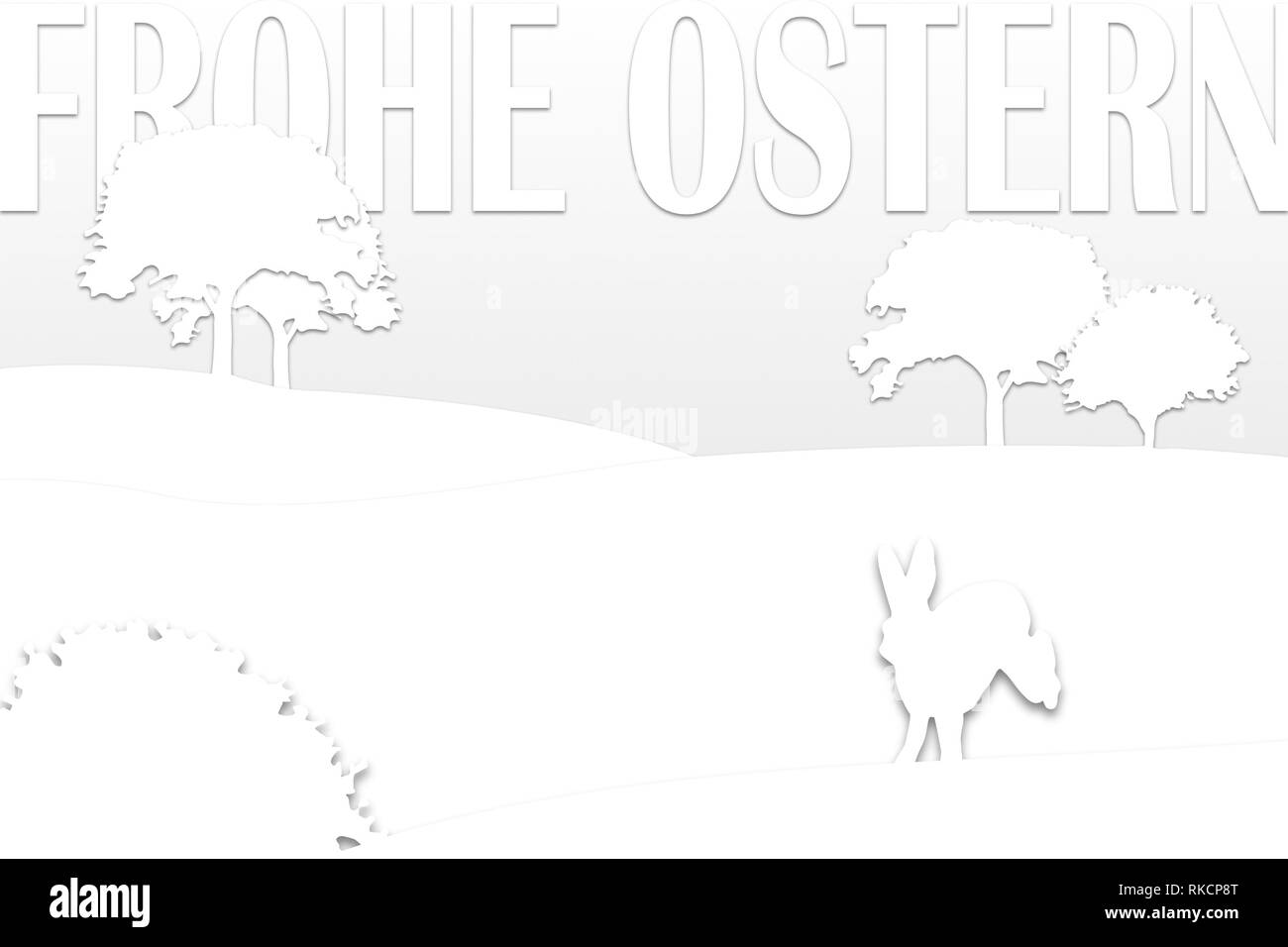 Frohe ostern Black and White Stock Photos & Images - Alamy