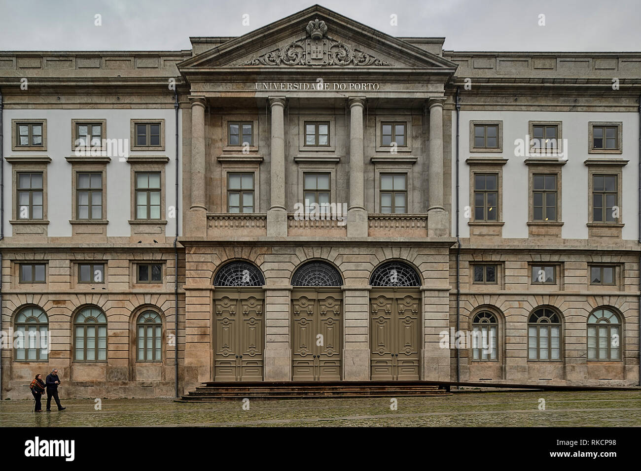 The University of Oporto, eighteenth century, one of the largest educational and scientific research institutions in Portugal and one of the 100 best  Stock Photo
