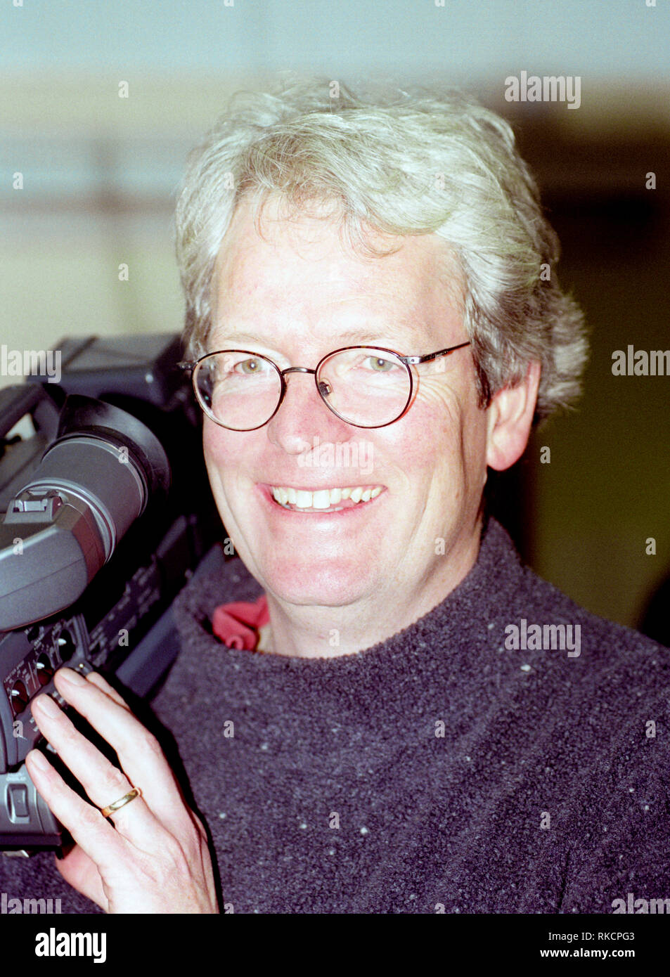 Nigel Farreii 1953 - 2011.  A documentary film-maker who pioneered 'docu-soaps' Stock Photo