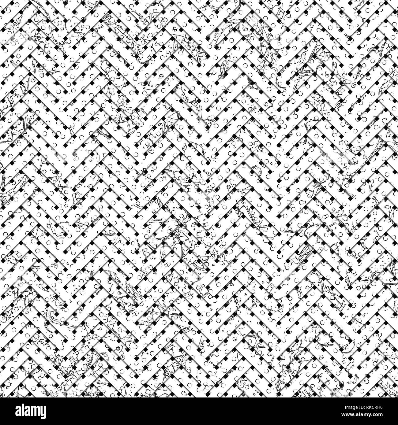 Artistic woven mat or rattan virtual geometric pattern background ...