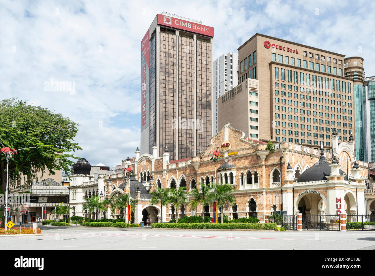 Kuala Lumpur, Malaysia. January 2019.  A view of the facade of  Panggung Bandaraya City Theatre historic building Stock Photo