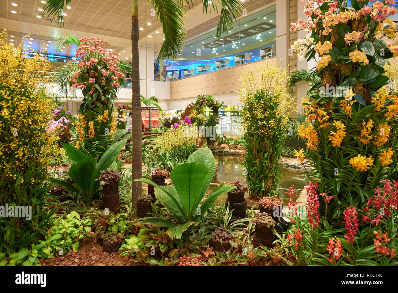 SINGAPORE CIRCA AUGUST, 2016 inside of Singapore Changi Airport