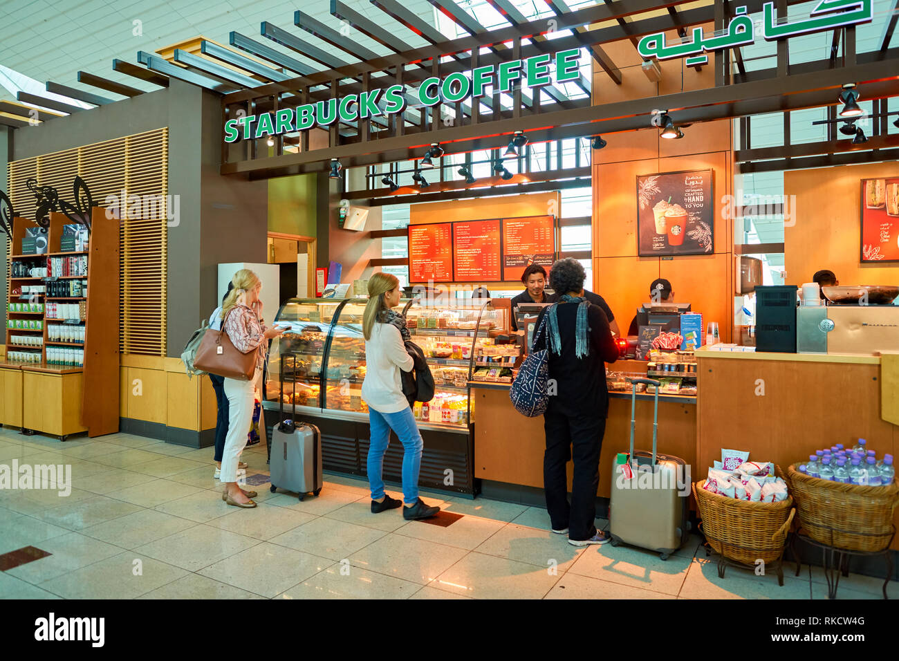 DUBAI CIRCA NOVEMBER, 2016 a Starbucks cafe in Dubai International