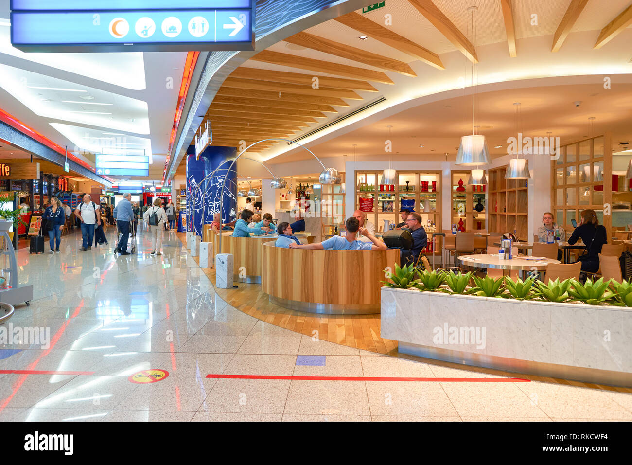 DUBAI, UAE CIRCA NOVEMBER, 2016 inside Dubai Airport. There are a