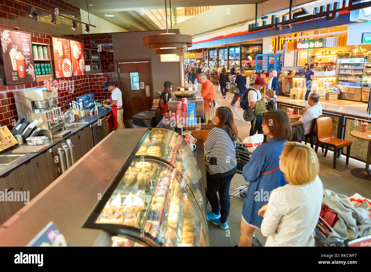 DUBAI CIRCA NOVEMBER, 2016 a Starbucks cafe in Dubai International