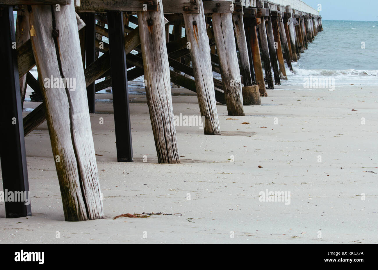 Henley pier beach, Adelaide, Australia Stock Photo