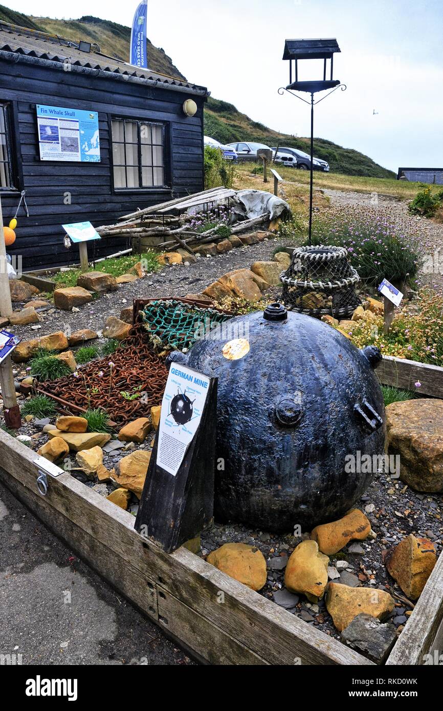 Wild Seas Centre, Visitor Centre at Purbeck Marine Wildlife Reserve, Church Knowle, Wareham, Dorset, UK Stock Photo