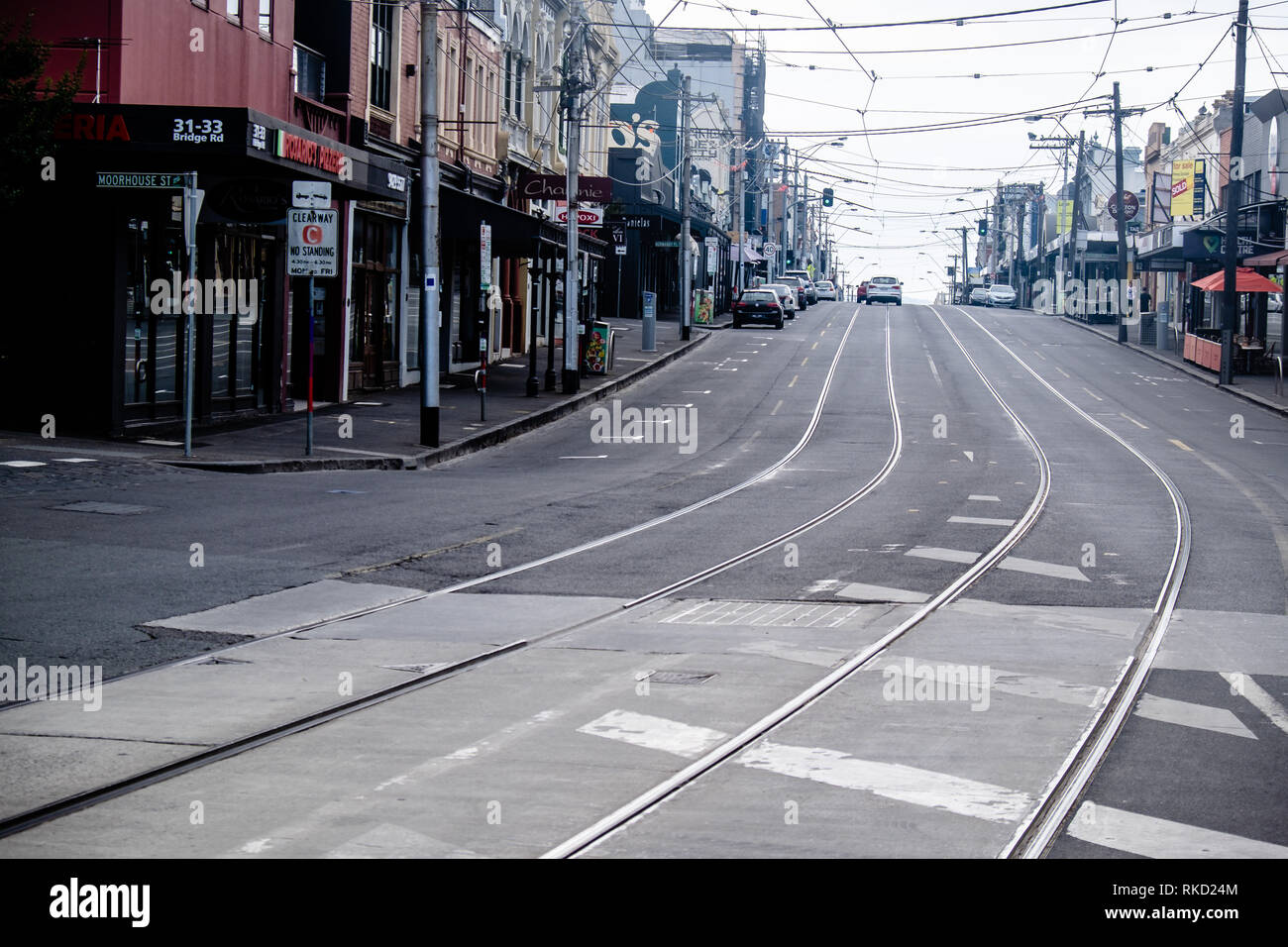 Streets of Melbourne, Australia Stock Photo