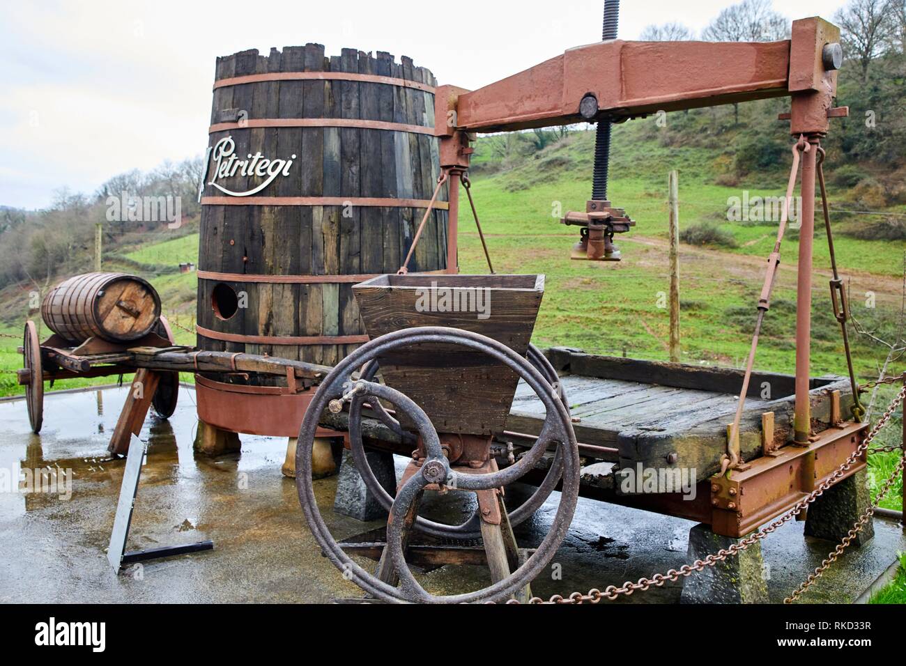 Useful for making cider, Cider barrels, Sidreria Petritegi, Astigarraga