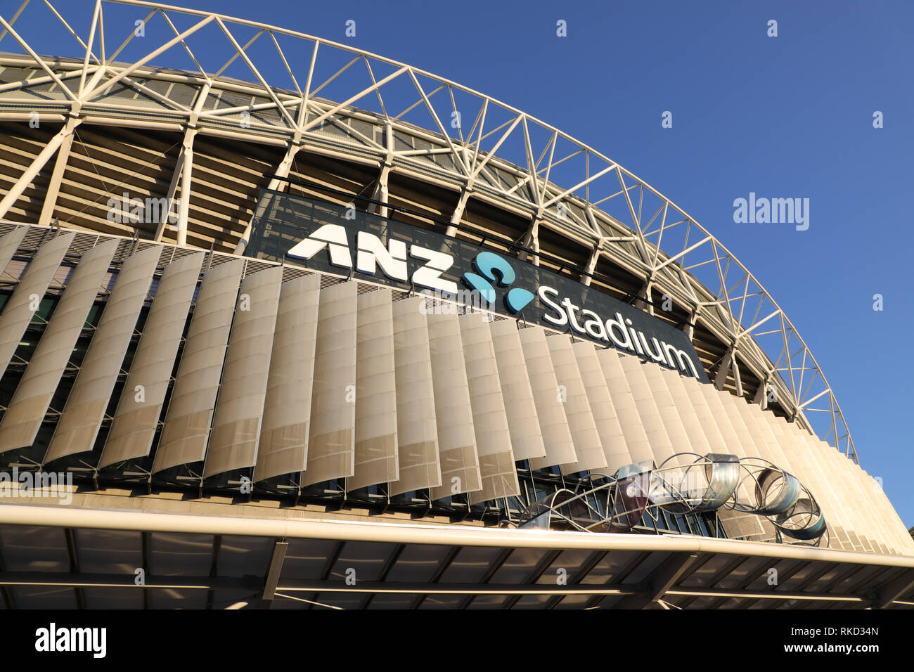 ANZ Stadium, Sydney Olympic Park, Sydney, NSW, Australia Stock Photo