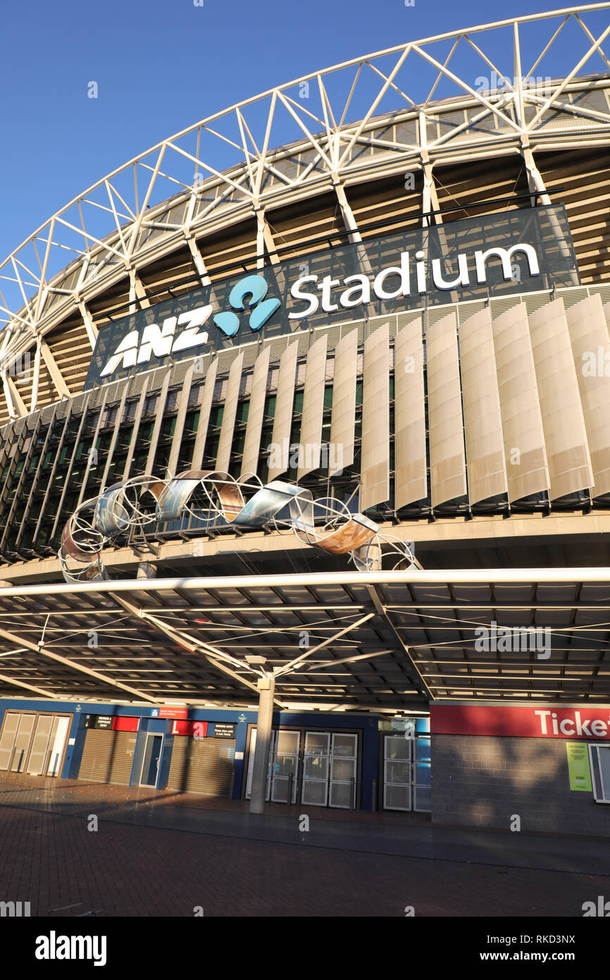 ANZ Stadium, Sydney Olympic Park, Sydney, NSW, Australia Stock Photo