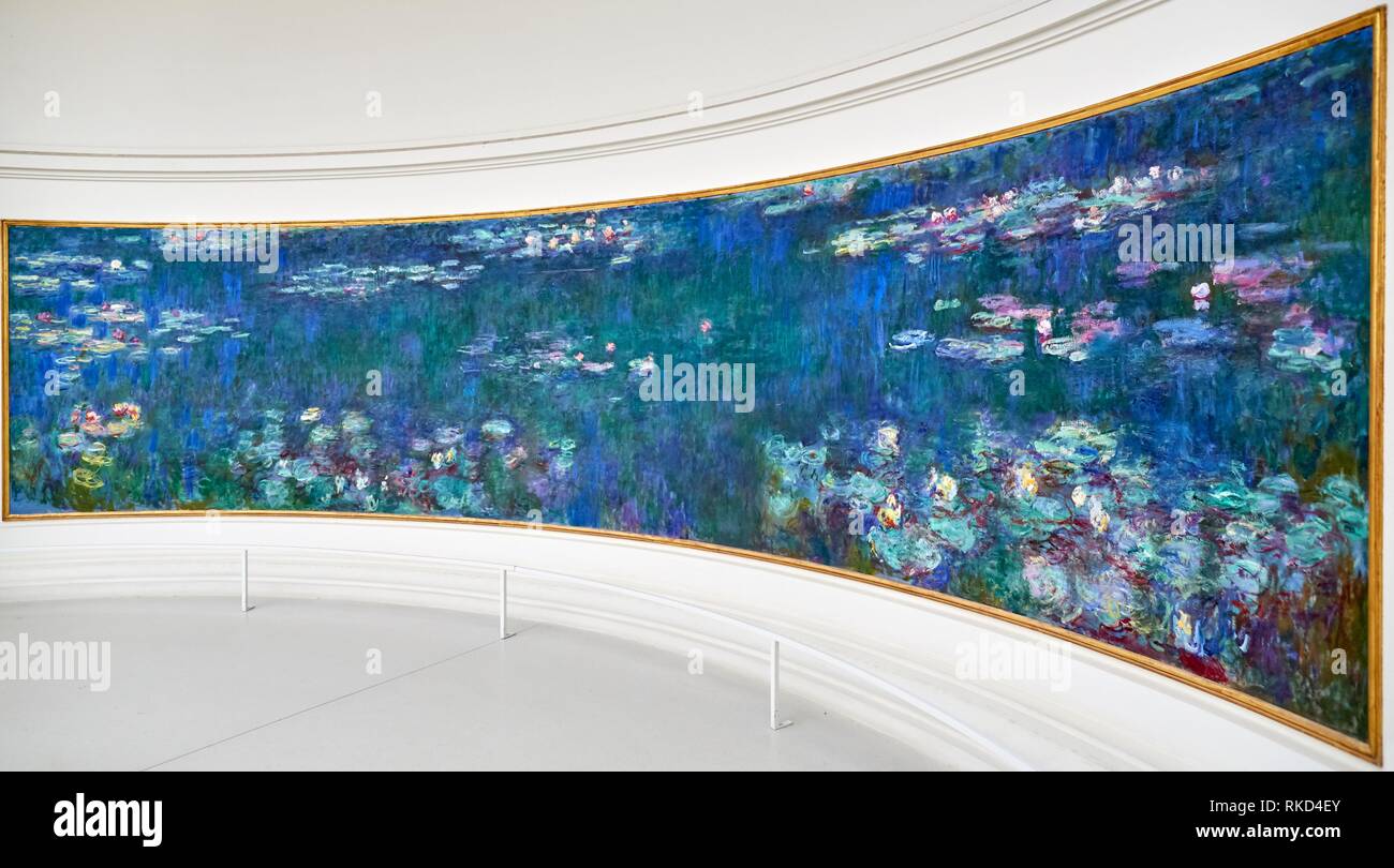 Water Lilies Nympheas Series Painted By Claude Monet Musee De L Orangerie Museum Tuileries Paris France Stock Photo Alamy