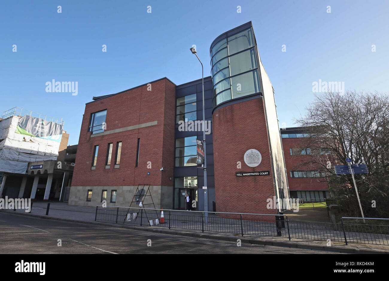 Hull Magistrates' Court where Pawel Relowicz, 24, is appearing on charges of voyeurism, outraging public decency and burglary. Stock Photo