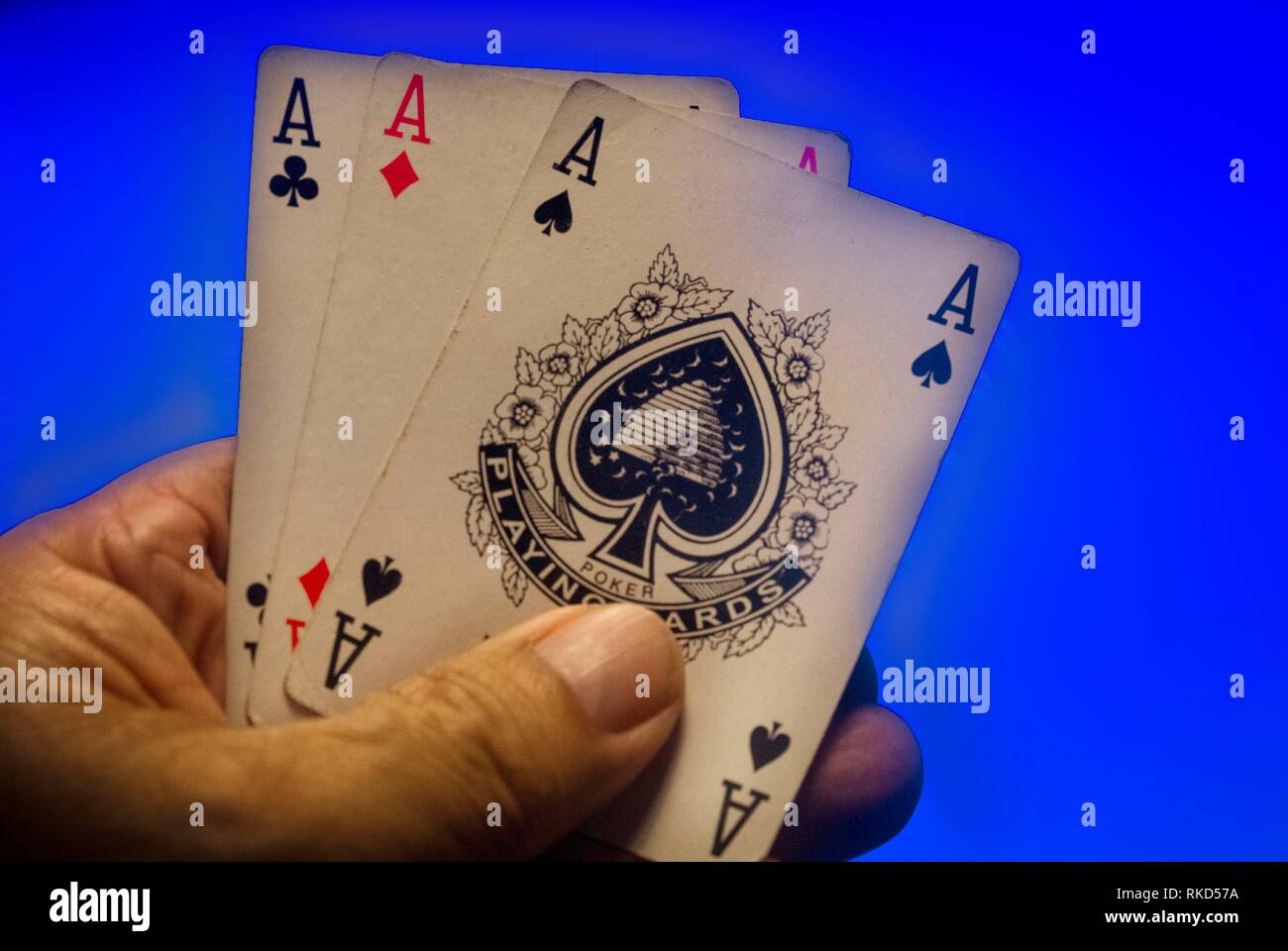 Blue playing card hires stock photography and images Alamy