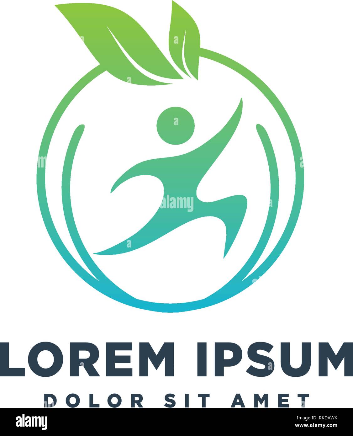 leaf nature eco logo template vector illustration icon element ...