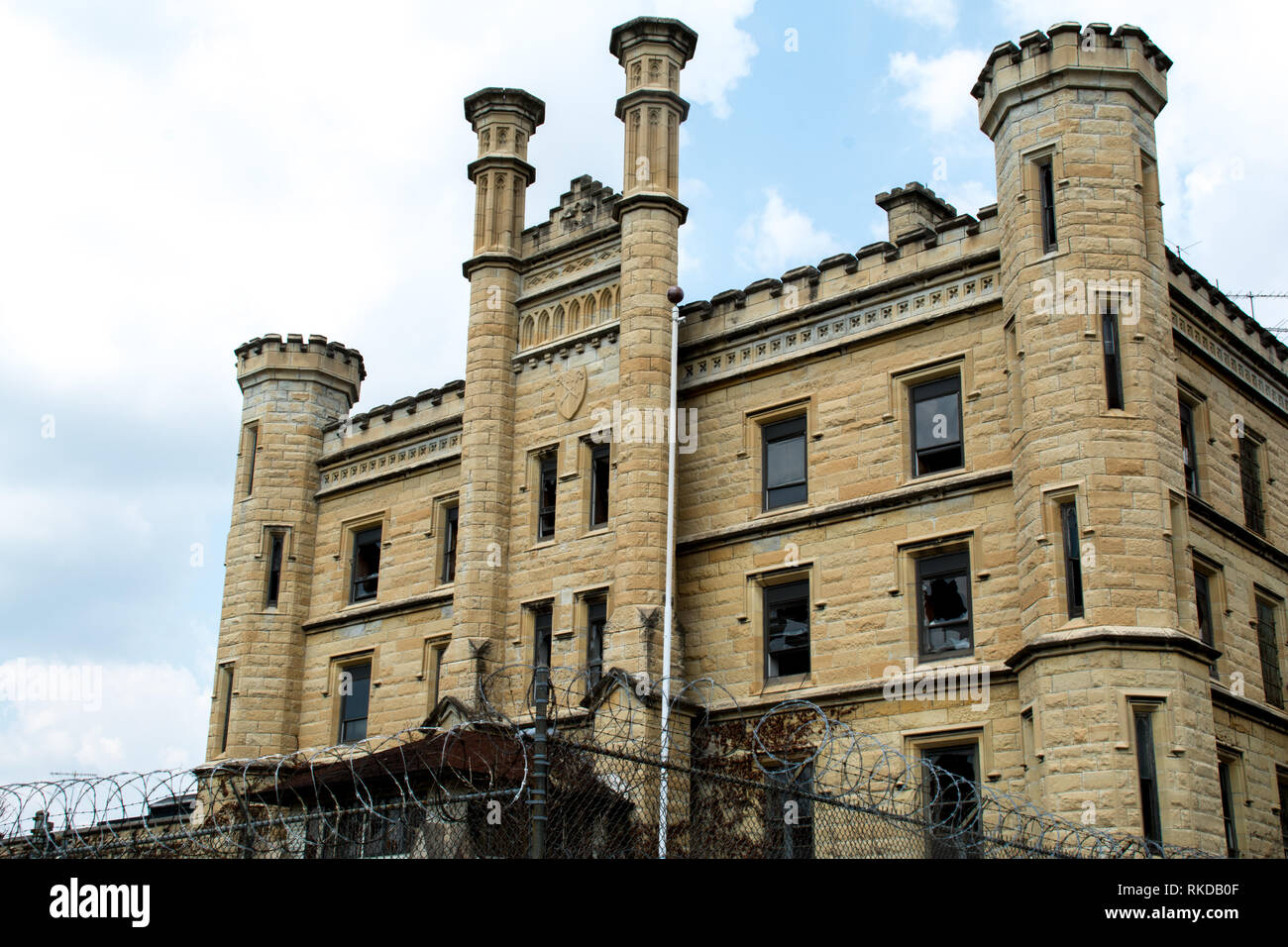 Old abandoned prison/jail in Illinois, USA Stock Photo Alamy