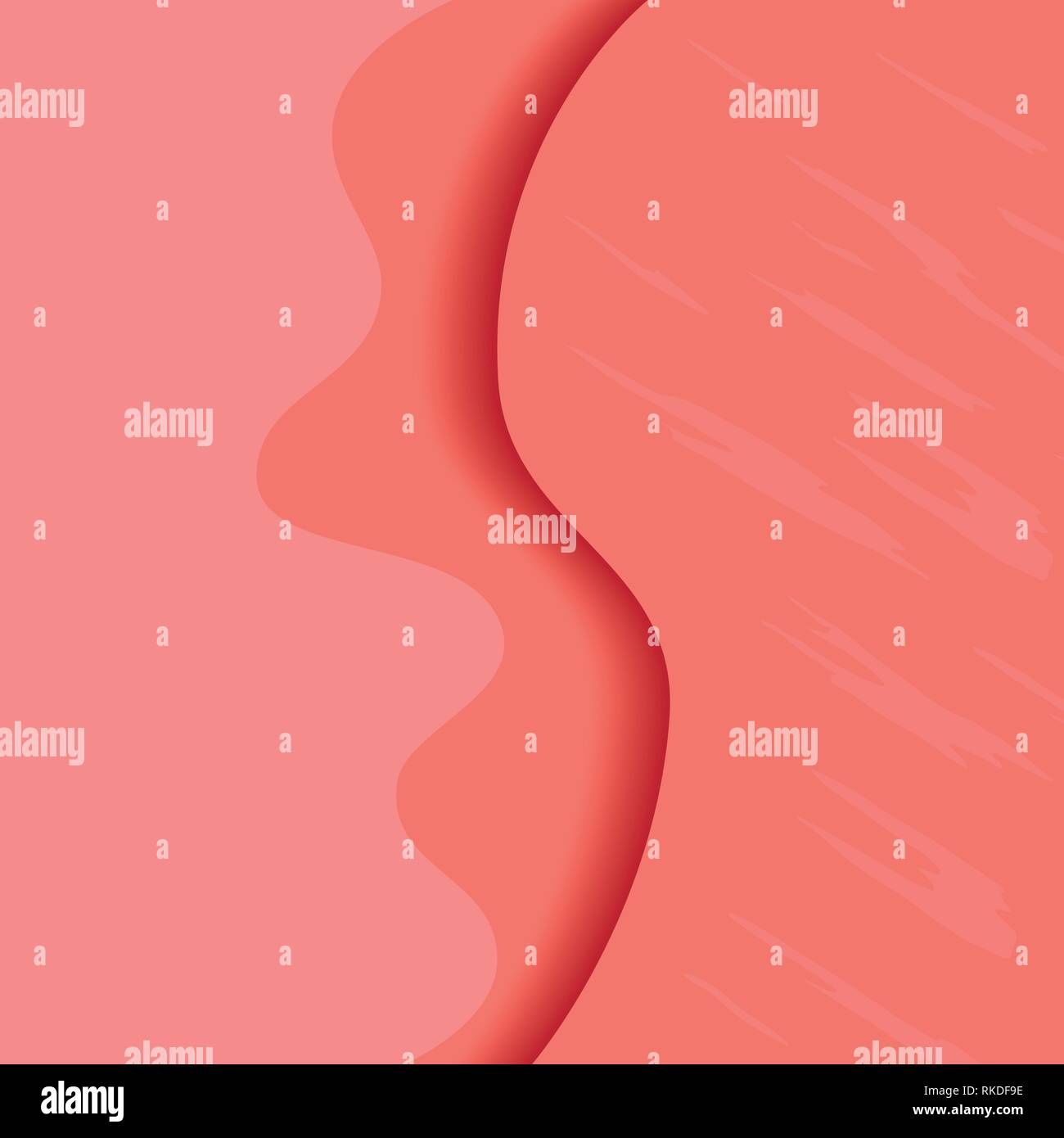 Modern Vector Backdrop With Creative Design Elements In Coral