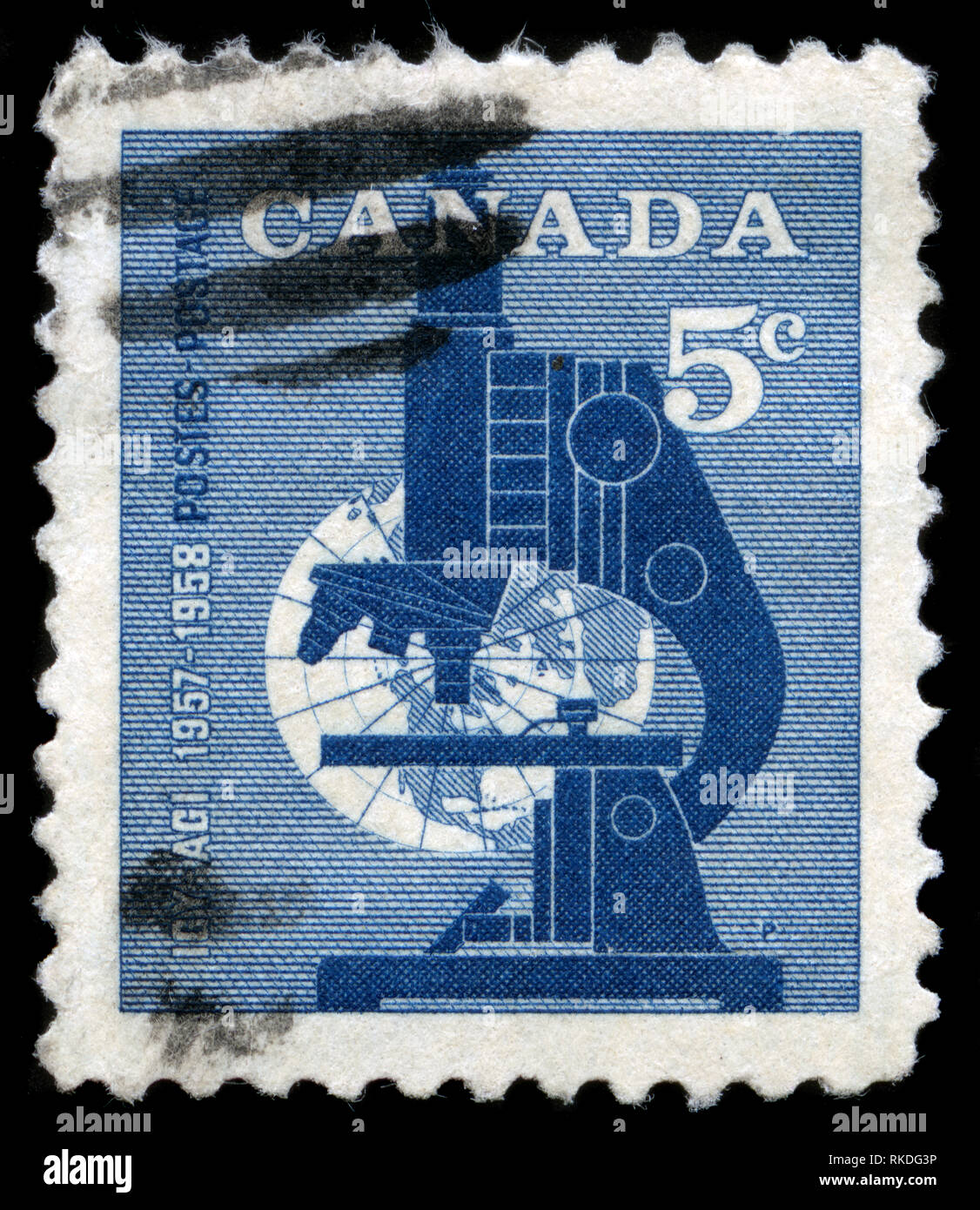 Postage stamp from Canada in the International Geophysical Year series