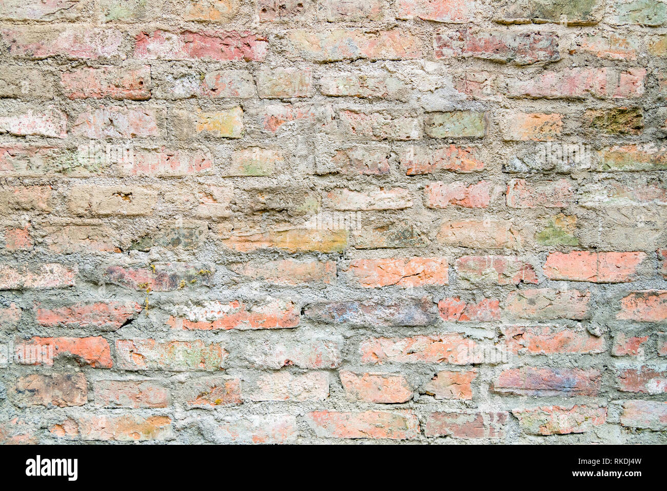 Old red brick wall Stock Photo