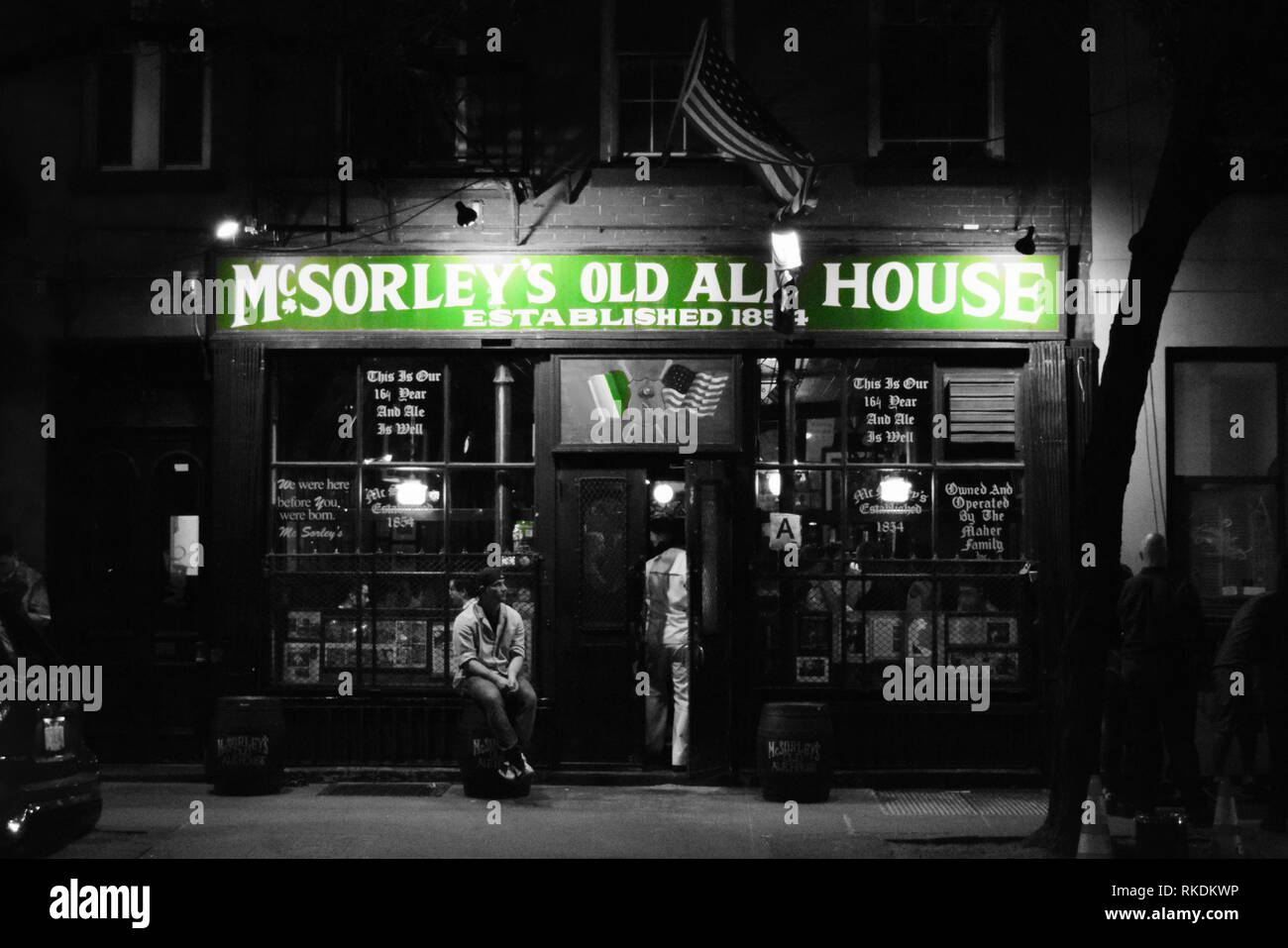 east village irish bar NYC Stock Photo Alamy