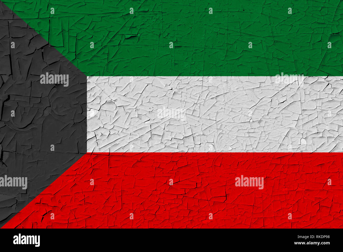 Kuwait Painted Flag Patriotic Old Grunge Background National Flag Of Kuwait Painted Flag Patriotic Old Grunge Background National Flag Of