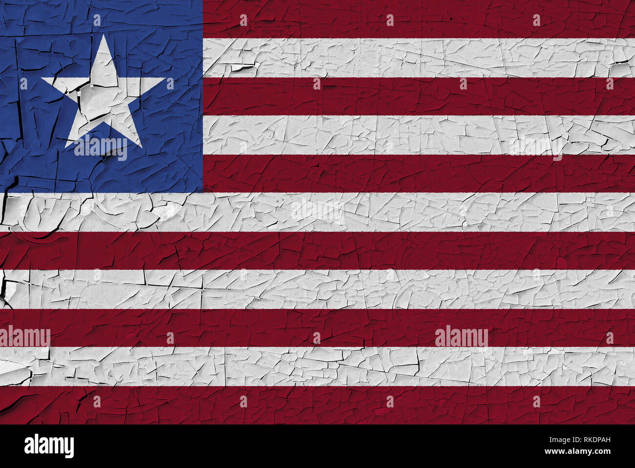Liberia grunge flag hi-res stock photography and images - Alamy