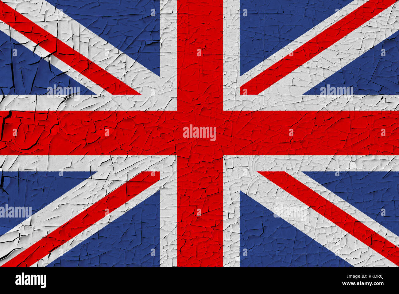 United Kingdom Painted Flag Stock Photo Alamy