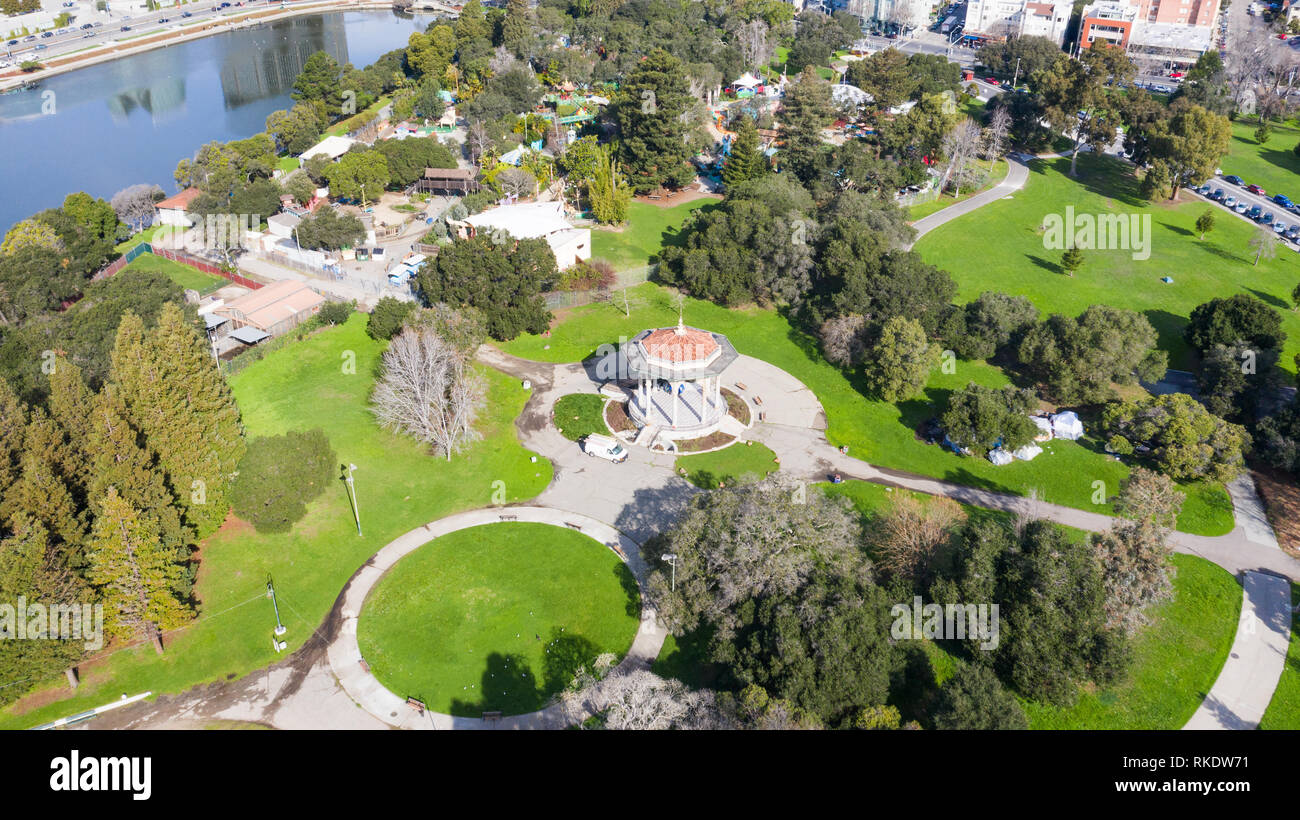 Historic Bandstand at Lake Merritt, Lakeside Park, Oakland, CA, USA
