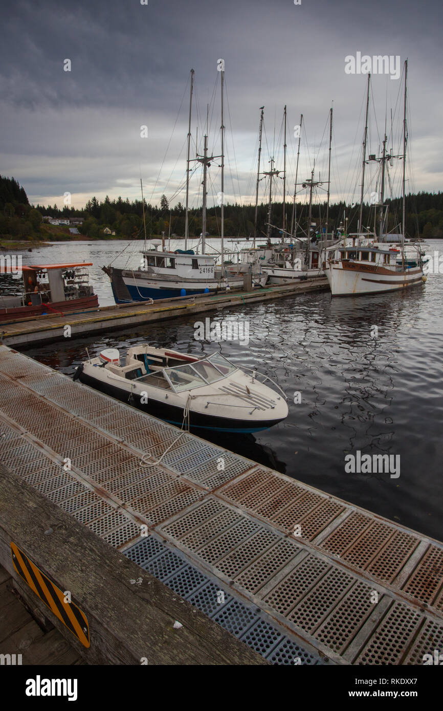 Coal Harbour, Vancouver Island, British Columbia, Canada Stock Photo