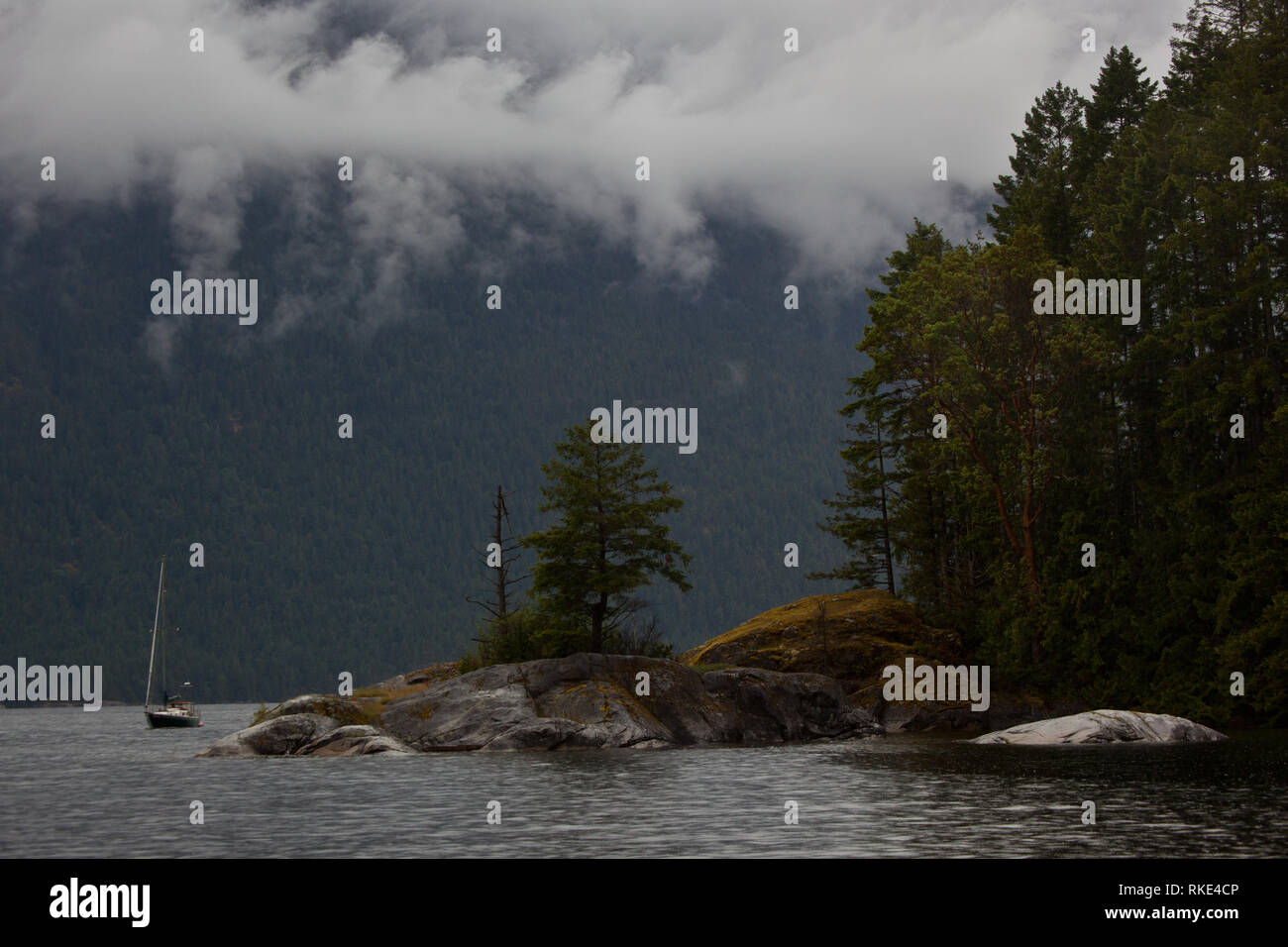 Prideaux Haven, Desolation Sound, British Columbia, Canada Stock Photo