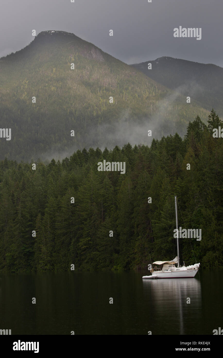 Prideaux Haven, Desolation Sound, British Columbia, Canada Stock Photo