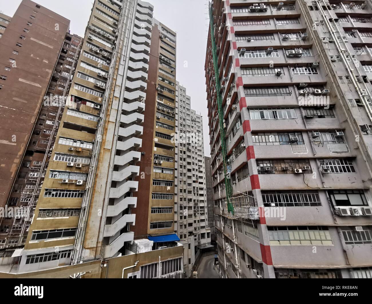 Hong Kong industrial building in Kwai Chung District Stock Photo - Alamy