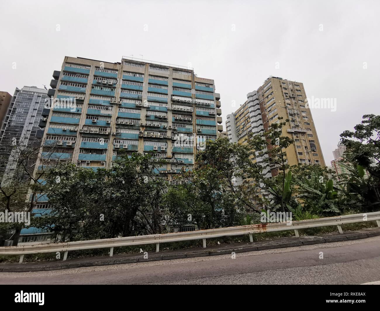 Hong Kong industrial building in Kwai Chung District Stock Photo Alamy