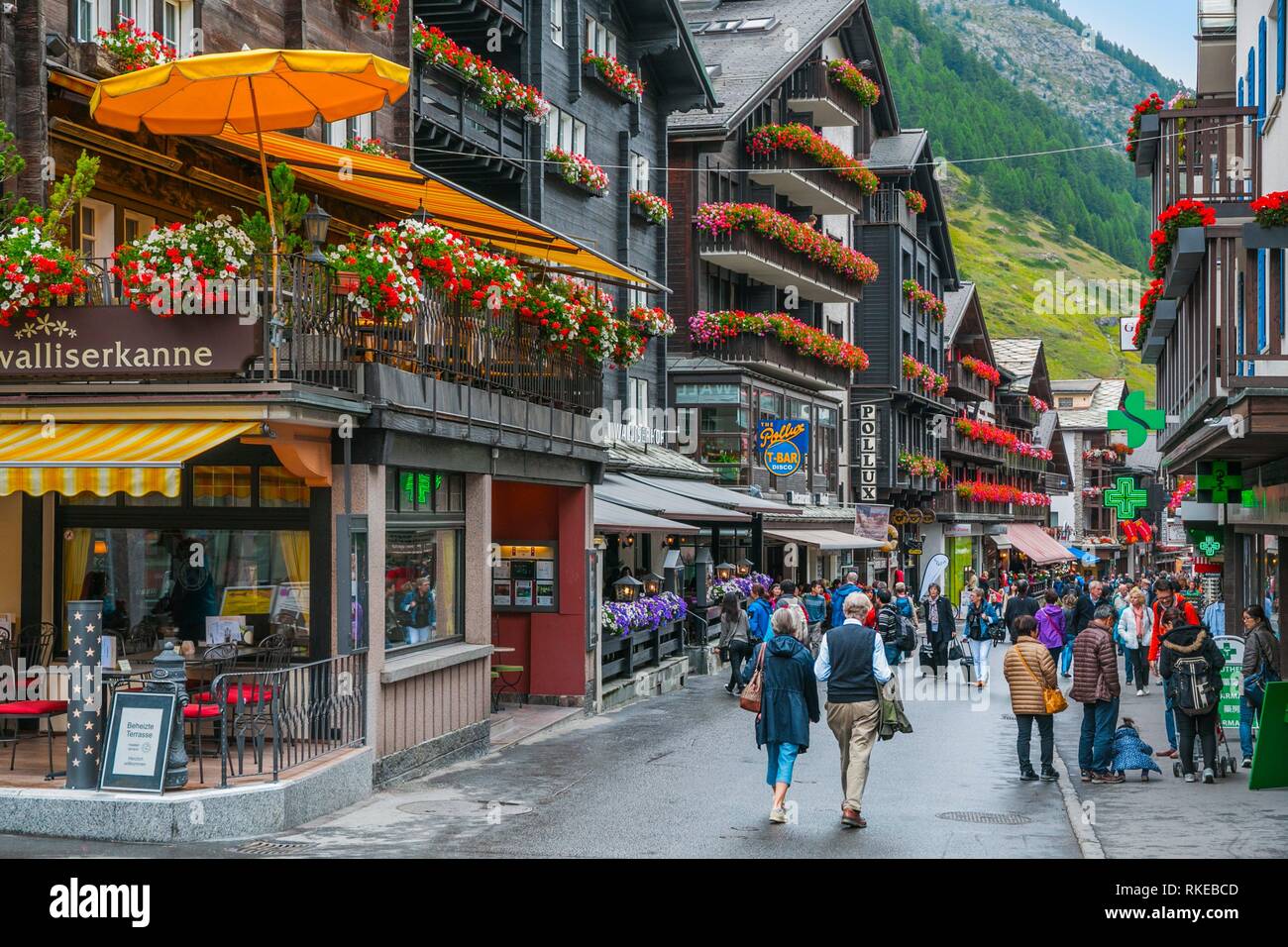Zermatt. Swiss Alps. Valais. Switzerland. Europe. Stock Photo