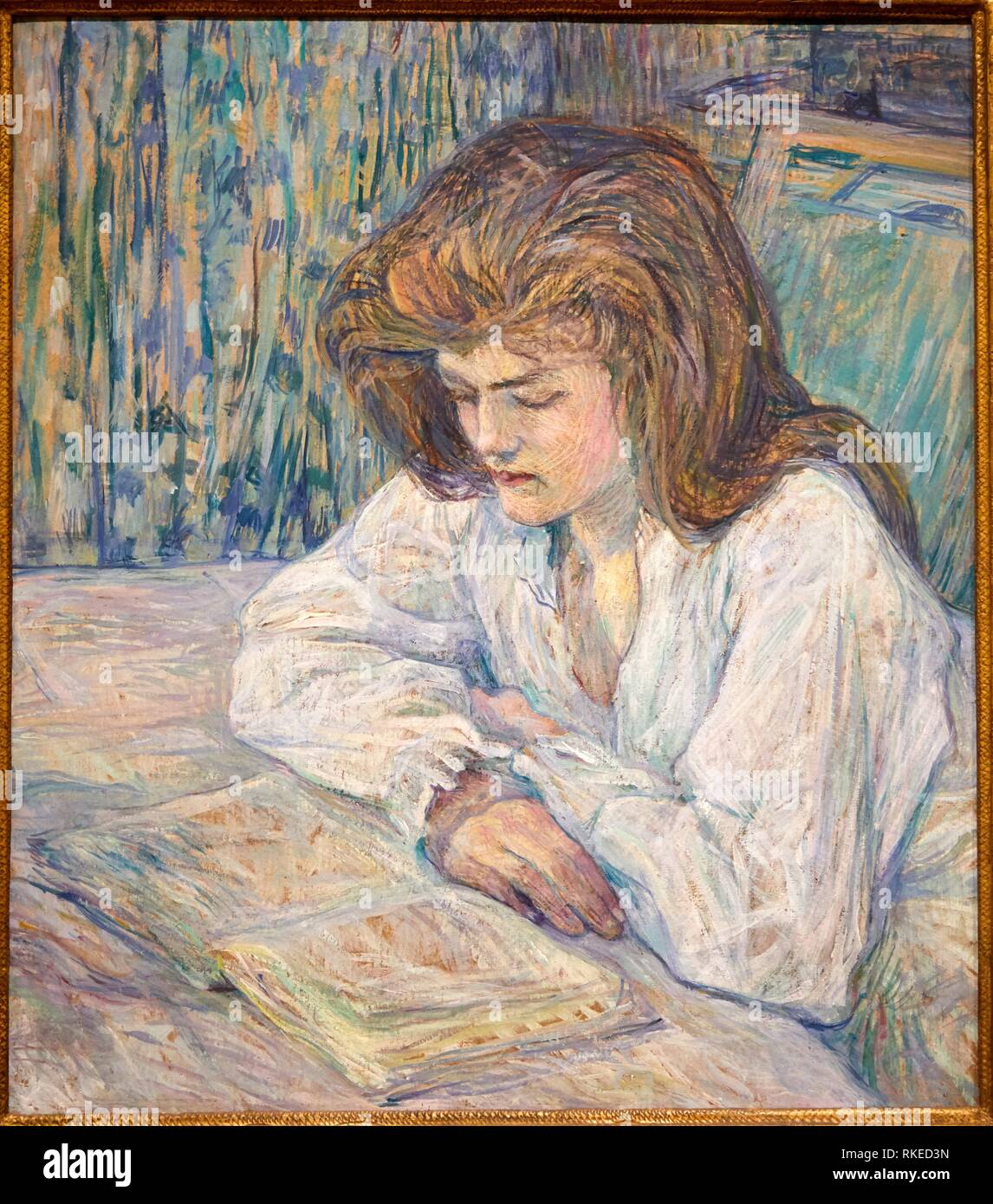 Henri de ToulouseLautrec, La Liseuse, Young Girl Reading, 1889, Alicia