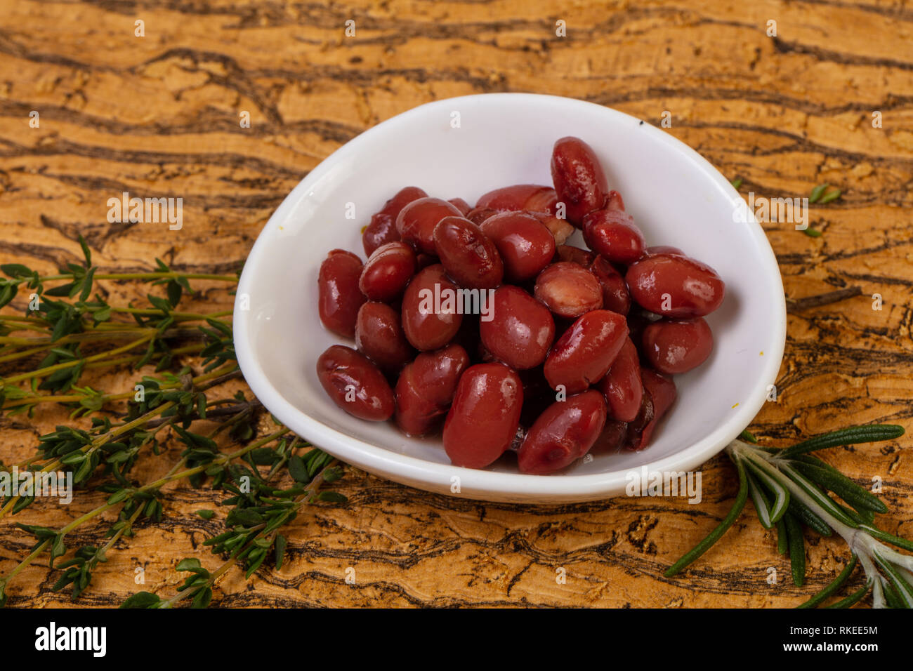 Baked red kidney with tomato sauce Stock Photo Alamy