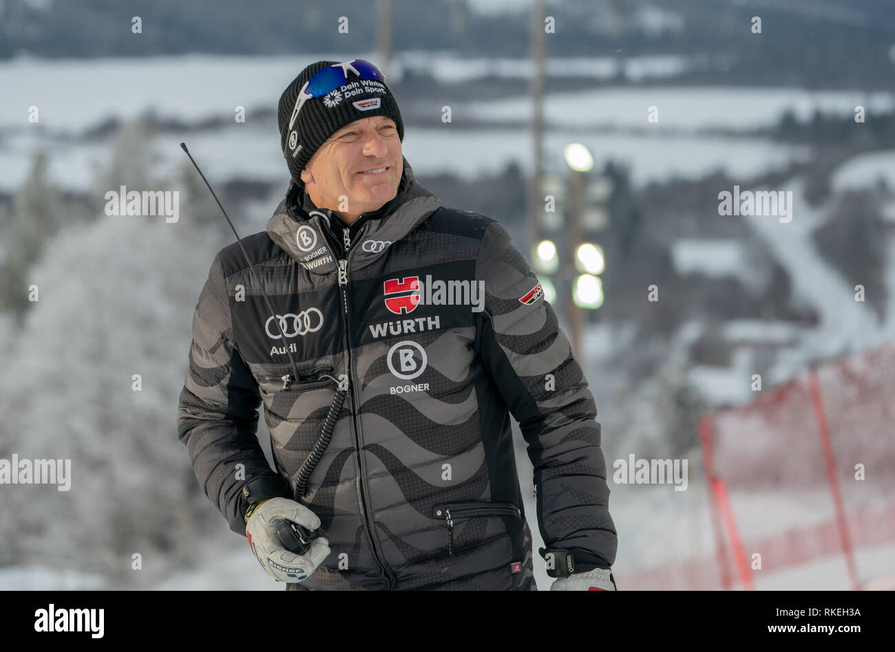 Are, Sweden. 10th Feb, 2019. Alpine skiing, world championship, downhill,  ladies: Wolfgang Maier, Alpine Director of the German Ski Association (DSV).  Credit: Michael Kappeler/dpa/Alamy Live News Stock Photo - Alamy