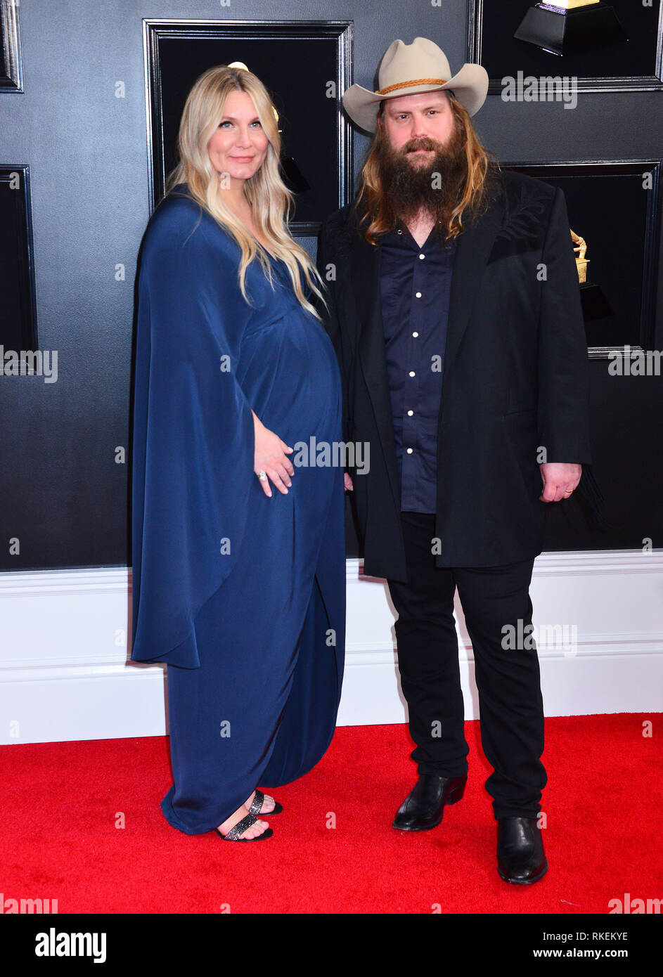 Los Angeles, USA. 10th Feb, 2019. Chris Stapleton, Morgane Stapleton at 61st Annual Grammy Awards, Staples Center, Los Angeles, CA, United States February 10, 2019. Credit: Tsuni/USA/Alamy Live News Stock Photo