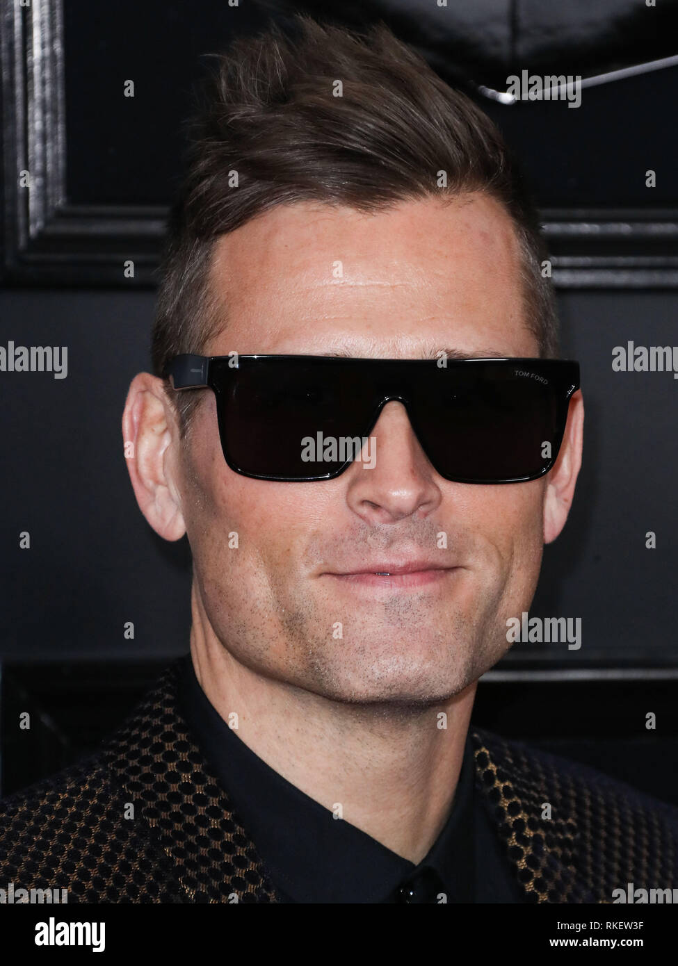 Los Angeles, United States. 10th Feb, 2019.LOS ANGELES, CA, USA - FEBRUARY 10: Kaskade arrives at the 61st Annual GRAMMY Awards held at Staples Center on February 10, 2019 in Los Angeles, California, United States. (Photo by Xavier Collin/Image Press Agency) Credit: Image Press Agency/Alamy Live News Stock Photo