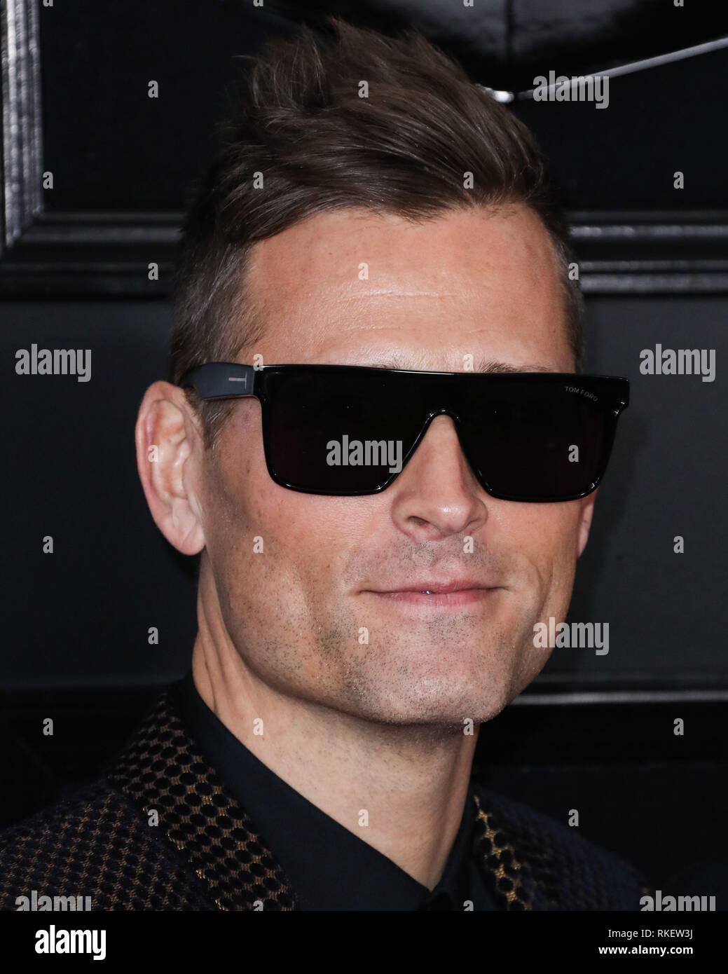 Los Angeles, United States. 10th Feb, 2019.LOS ANGELES, CA, USA - FEBRUARY 10: Kaskade arrives at the 61st Annual GRAMMY Awards held at Staples Center on February 10, 2019 in Los Angeles, California, United States. (Photo by Xavier Collin/Image Press Agency) Credit: Image Press Agency/Alamy Live News Stock Photo