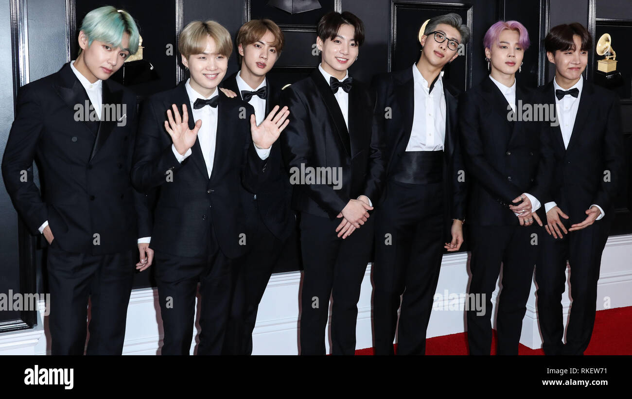 See BTS' Jin, Jimin, Suga, RM, J-Hope, V, and Jungkook's Grammys