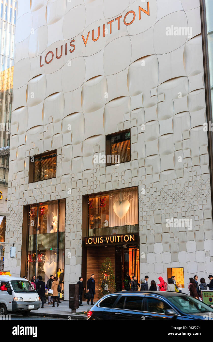 Louis vuitton store in Ginza, Kanto region, Tokyo, Japan - License,  download or print for £71.55, Photos
