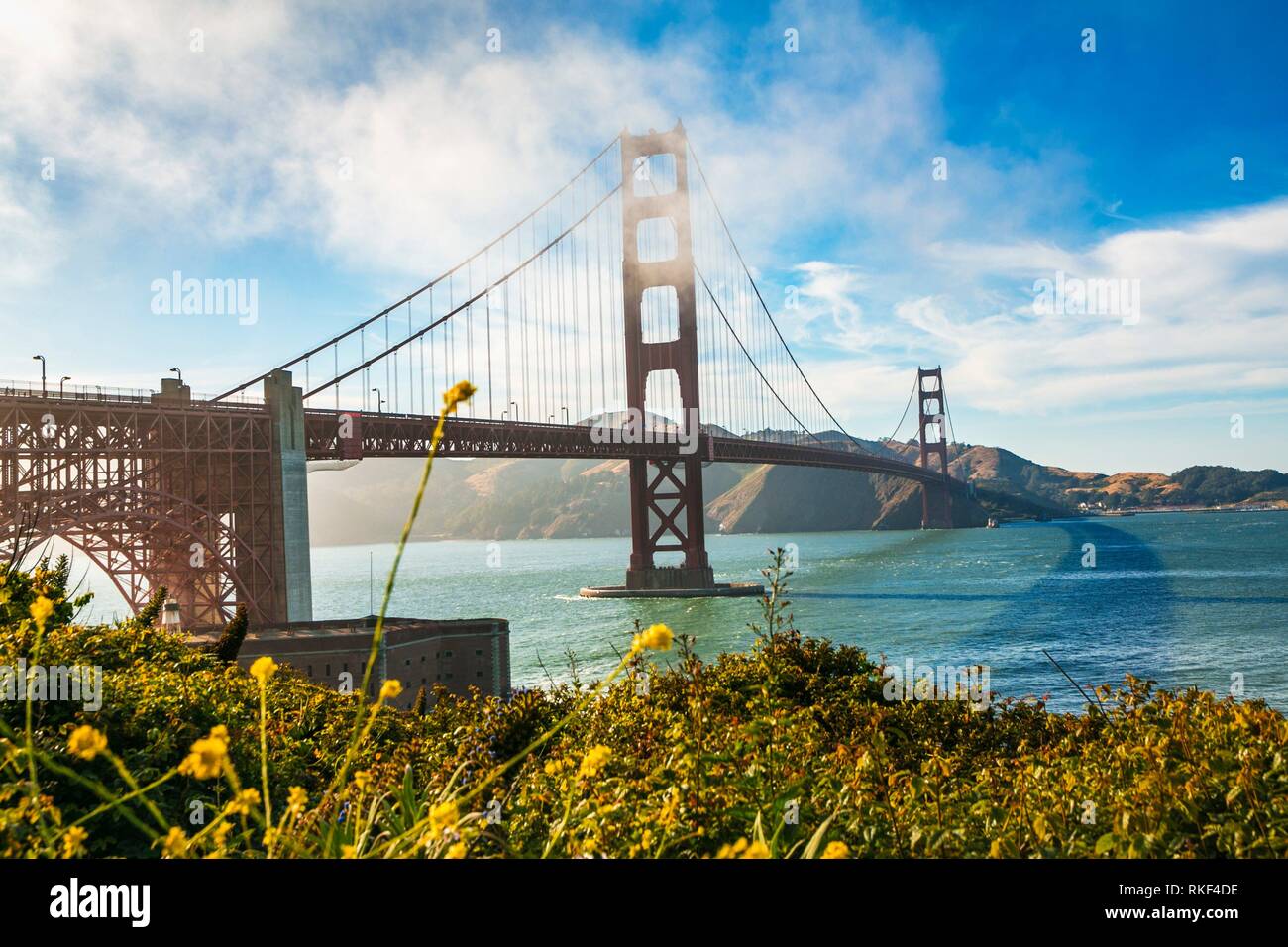 The Golden Gate Bridge. San Francisco. California. USA Stock Photo