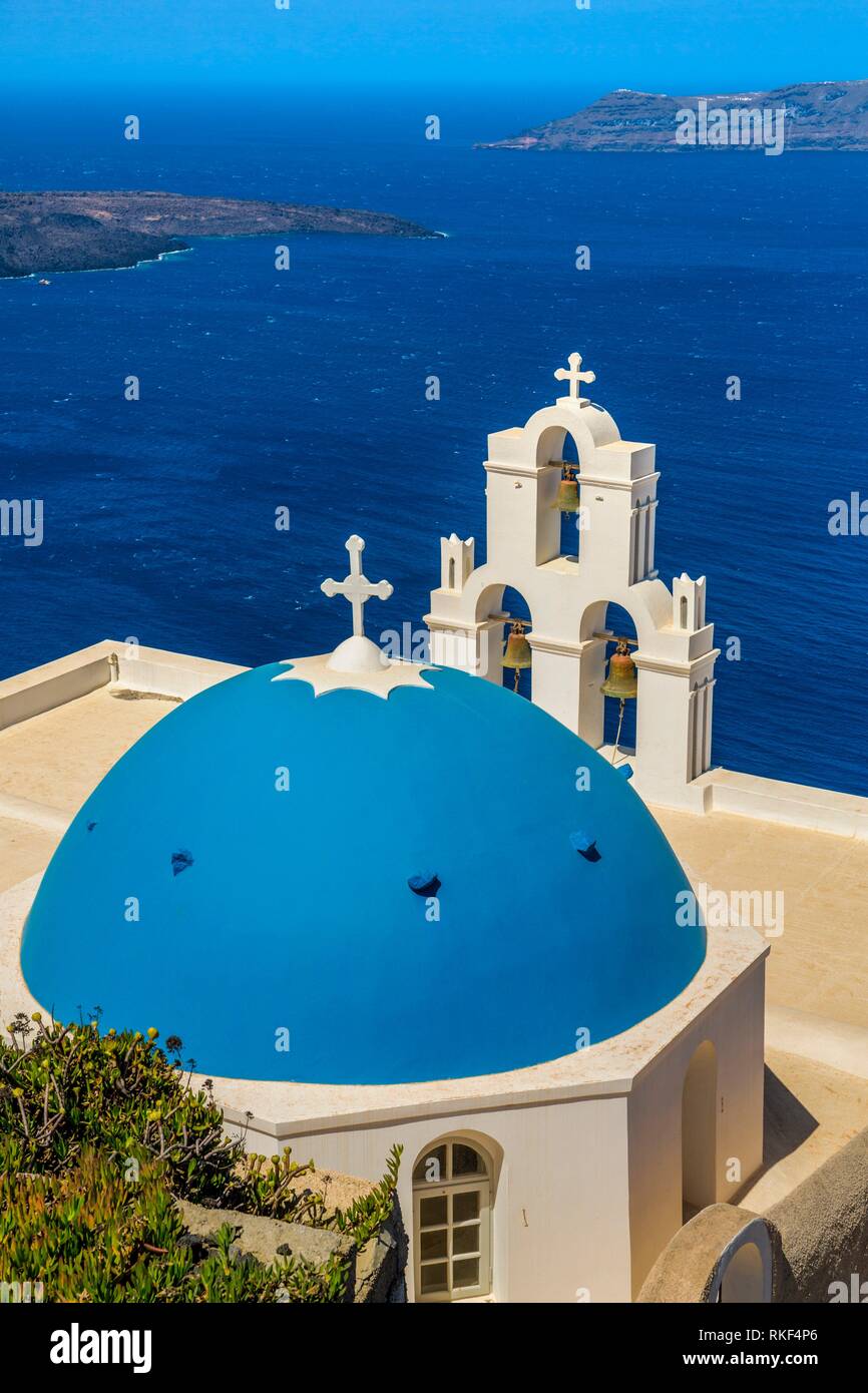Agios Minas Church. Firostefani. Santorini Island. Ciclades Islands. Greece Stock Photo