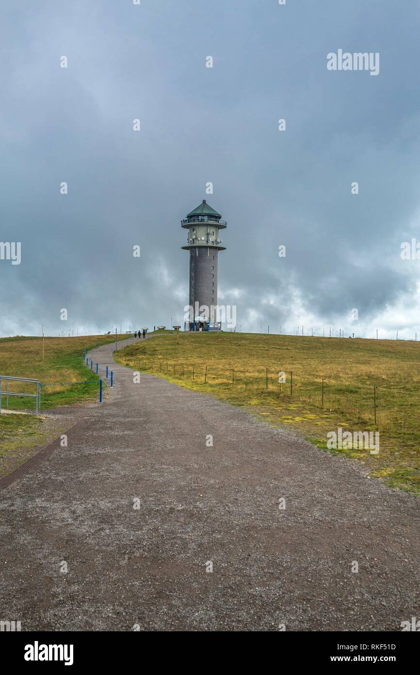 Feldberg tower. Feldberg Mountain. Black Forest. Baden-Wuerttemberg, Germany, Europe Stock Photo
