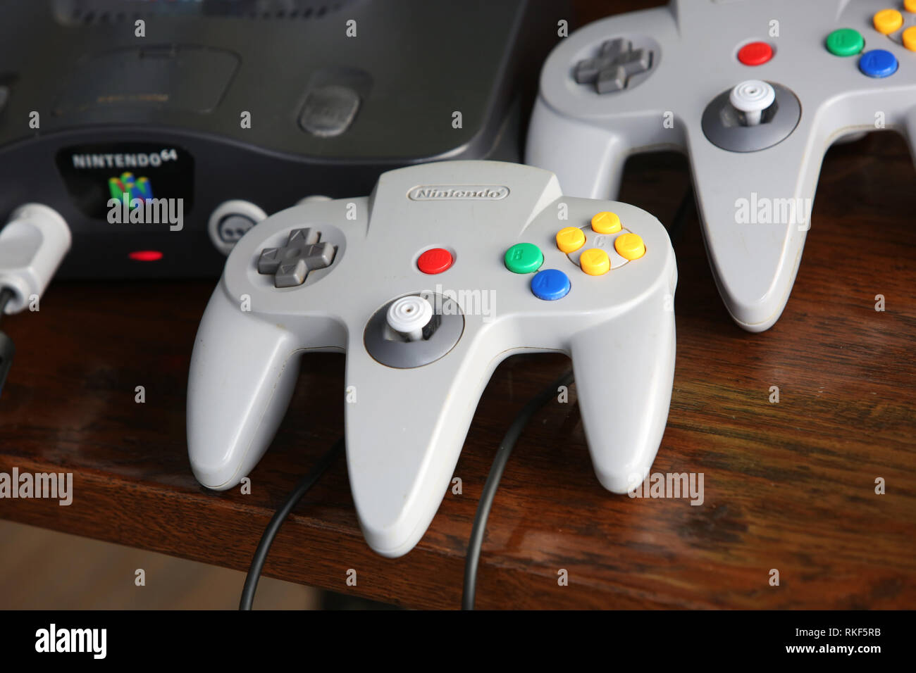 The 'Goldeneye 007' game in a Nintendo 64 or N64 video game console, a  fifth generation video game console launched in 1996 in Japan Stock Photo -  Alamy