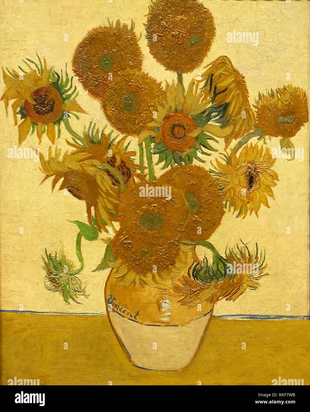 Sunflowers Vincent Van Gogh High Resolution Stock Photography and