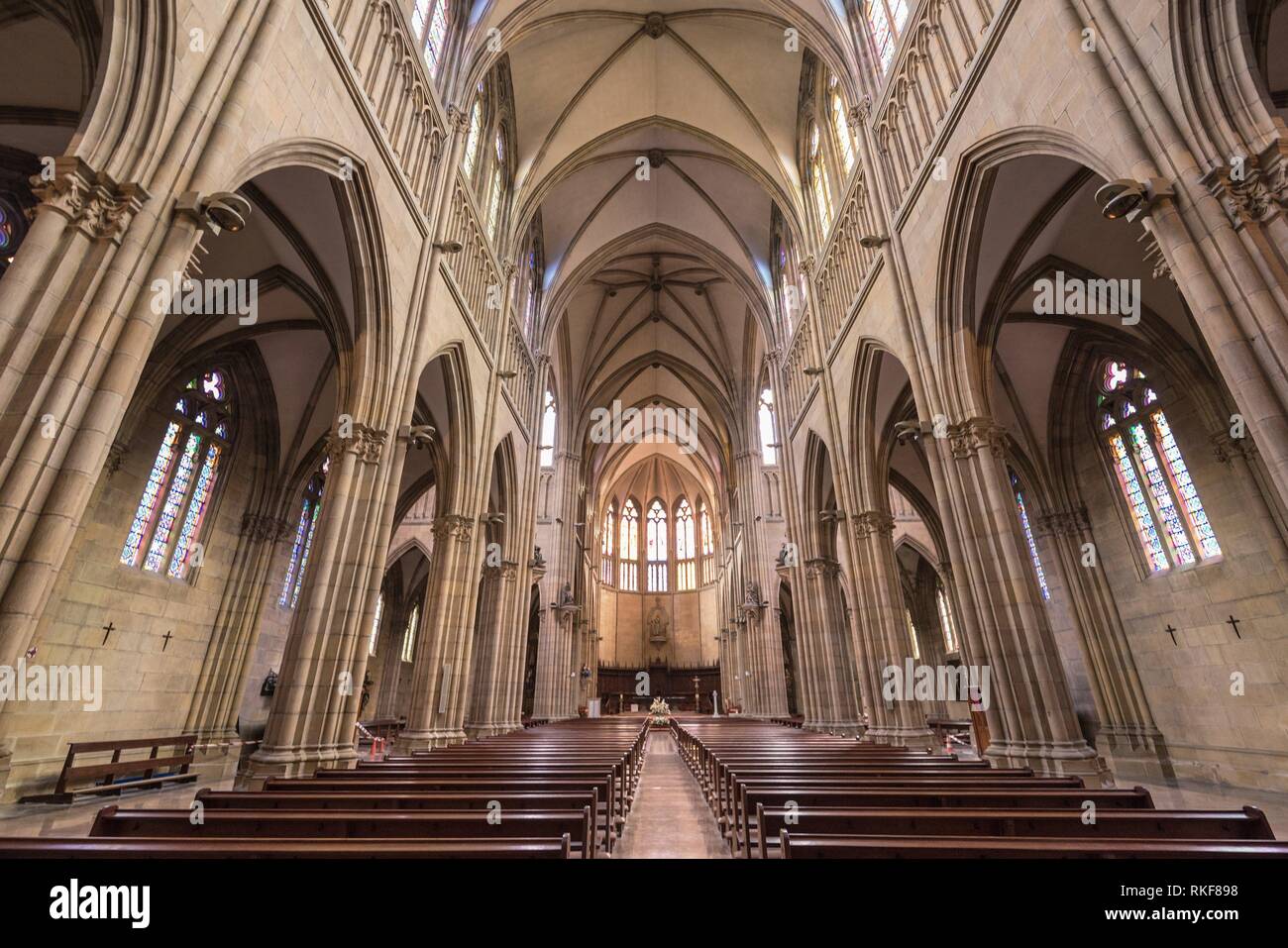 Neo gothic cathedral san sebastian hi-res stock photography and images ...